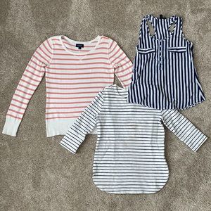 Sonoma Striped Sweater, Merona Quarter Length Top, Windsor Striped Tank